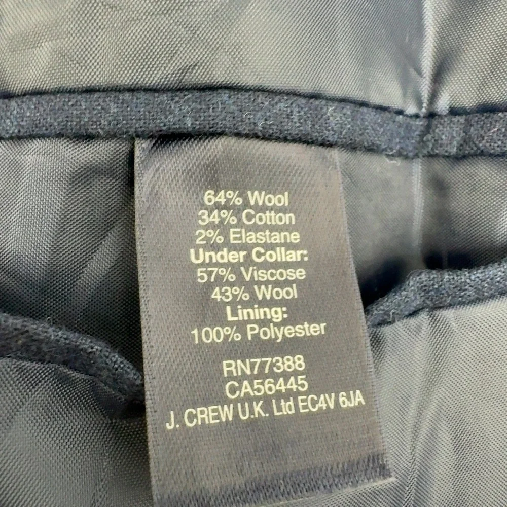 J CREW Blazer Mens 42R Navy‎ Blue Flex Wool Cotton Thompson Suit Jacket Business